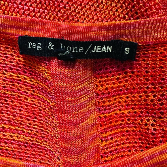 RAG & BONE Saffron Allgauer Raglan Women’s Mesh Pullover Sweater Fishnet Size S - Picture 8 of 10
